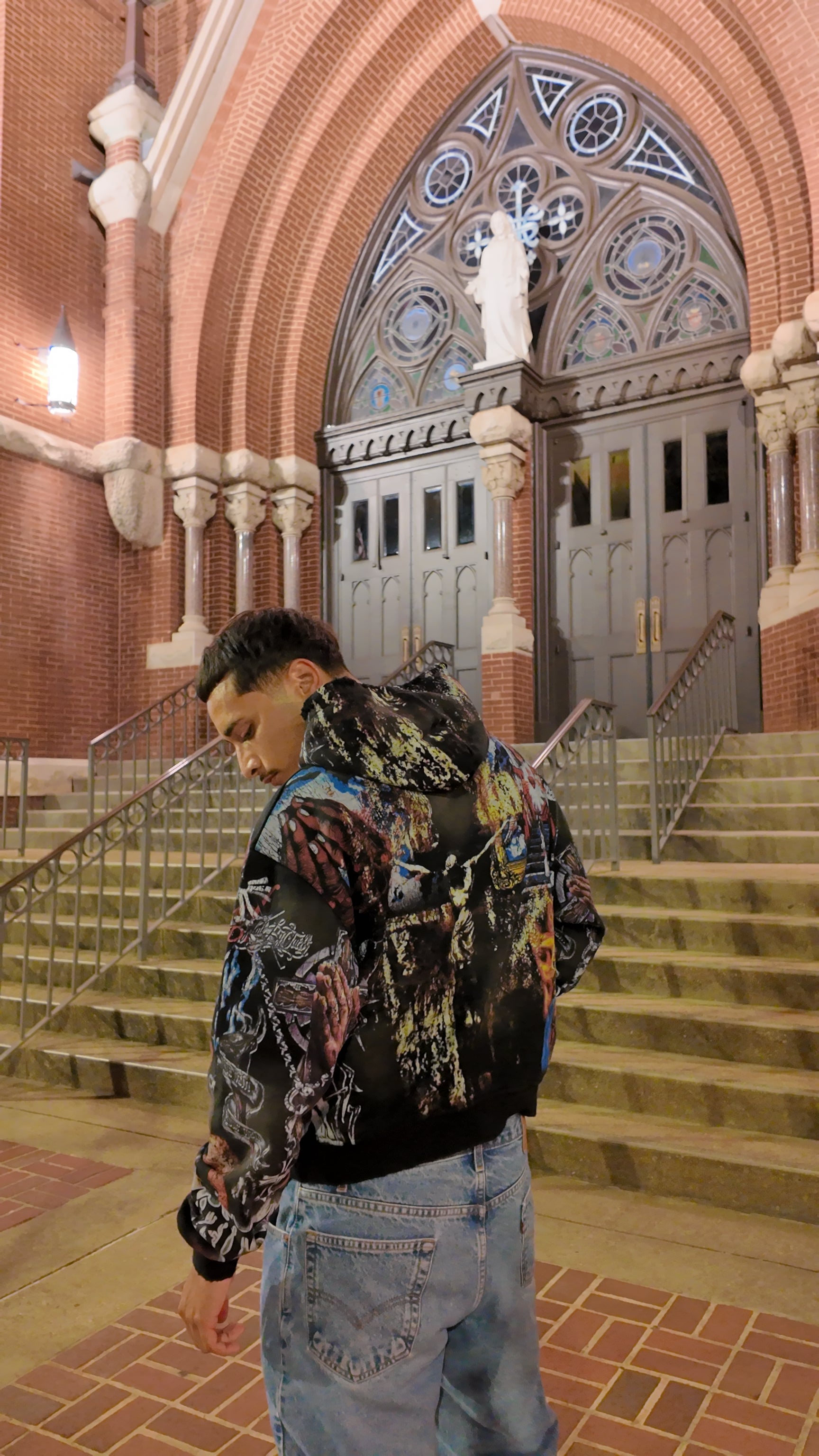 Crucified Chrome Hoodie